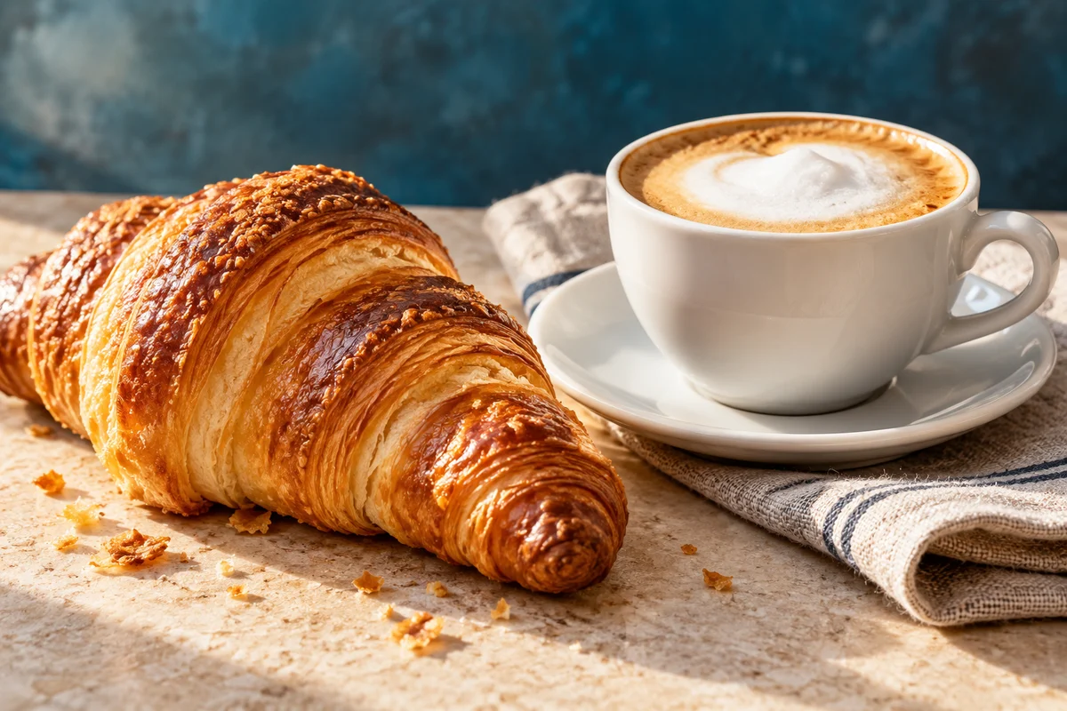 Cornetto e cappuccino
